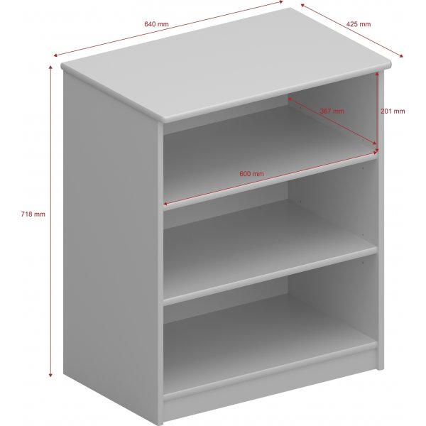 B�cherregal Memphis - Grau