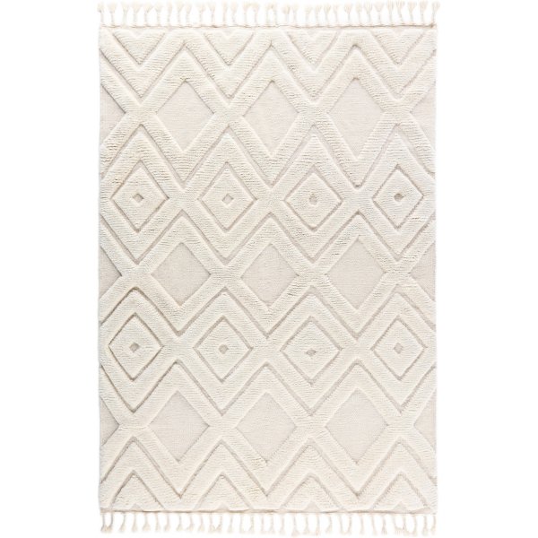 Wollteppich Dahlia - Weiß Wollteppich Dahlia - Weiß