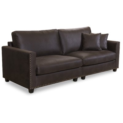 Avenue 4-Sitzer-Sofa mit Nieten - Brown Vintage
