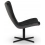 Milano Designer-Sessel - Dunkelgrau (Samt) / Schwarz + Fleckentferner fr Mbel