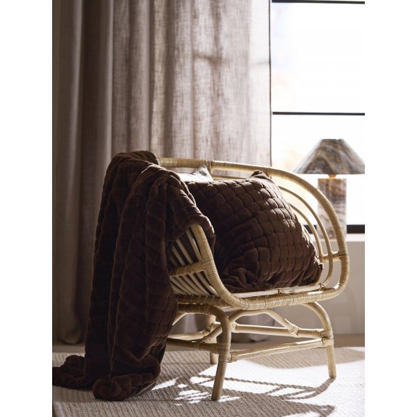 Luna Plaid 120 x 150 cm - Dunkles Nougat Luna Plaid 120 x 150 cm - Dunkles Nougat