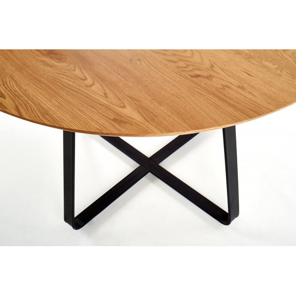 Raphael Esstisch 120 cm - Eiche/schwarz