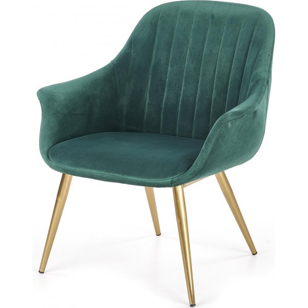 Sessel Eirik - Dunkelgr�n & Gold