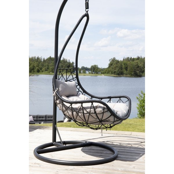 Vide Hngesessel - Schwarz/Grau