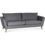 Country 2,5-Sitzer Sofa - Grau (Stoff) + Fleckentferner fr Mbel