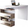 Snake Schreibtisch 120x60 cm - Wei/Walnuss
