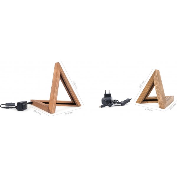 Cheops Tischlampe 3 - Braun