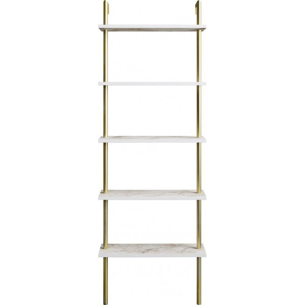 B�cherregal Paula - Wei�/Gold