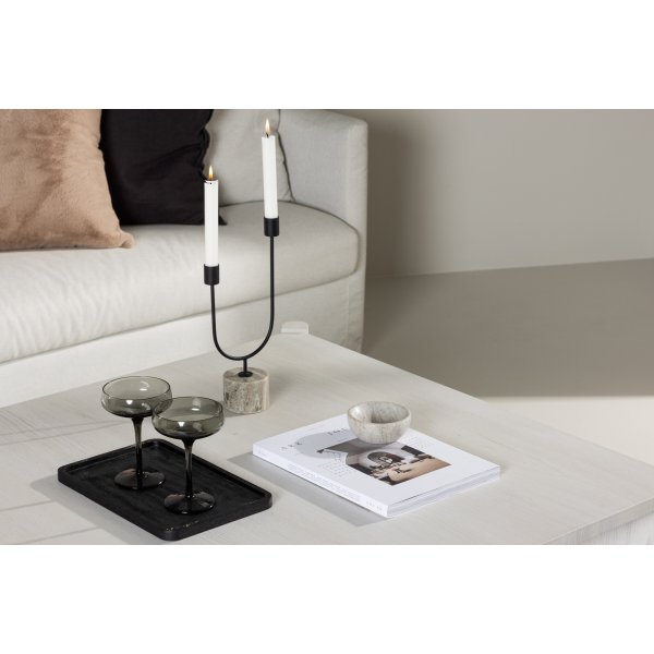 Rogaland Couchtisch 100 x 100 cm - Wei getncht