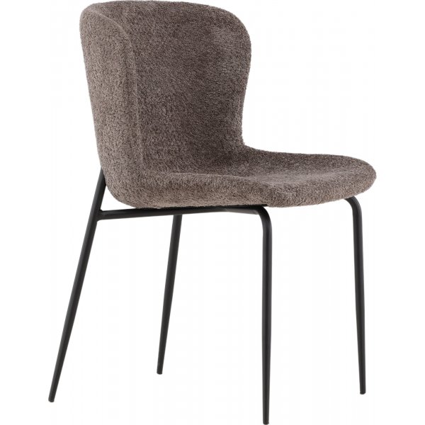 Modesto Esszimmerstuhl - Braunes Bouclé Modesto Esszimmerstuhl - Braunes Bouclé