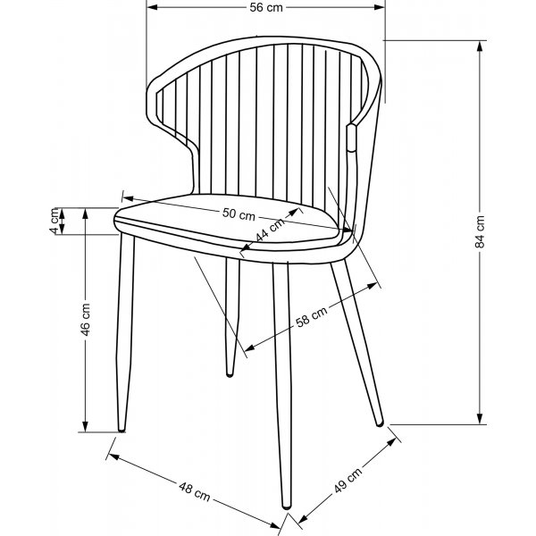 Cadeira Esszimmerstuhl 496 - Hellbeige Cadeira Esszimmerstuhl 496 - Hellbeige
