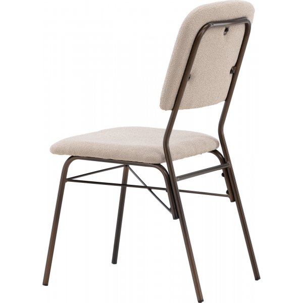 Esszimmerstuhl aus Seide - Beige