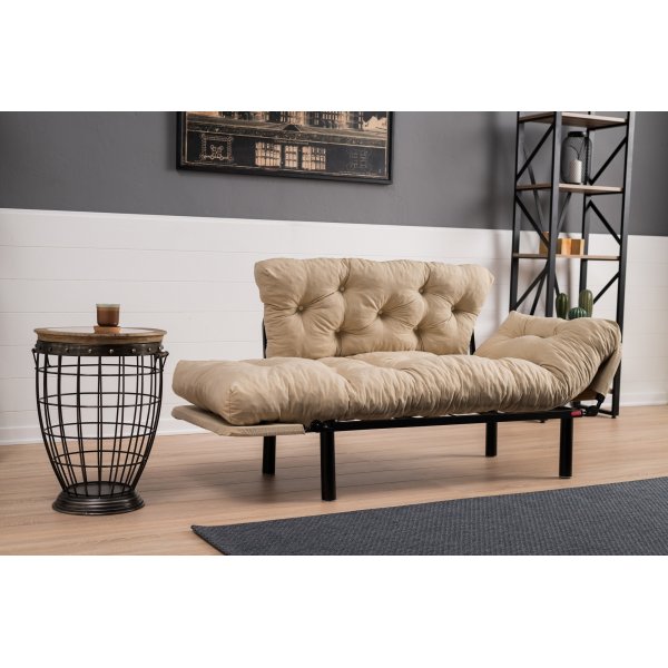 Nitta 2-Sitzer-Schlafsofa - Creme