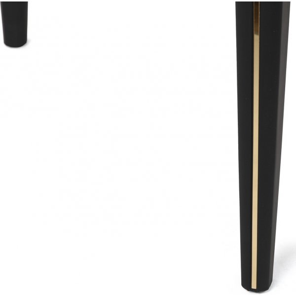 Estrela Esstisch 120-180 x 79 cm - Anthrazit/Gold/Schwarz Estrela Esstisch 120-180 x 79 cm - Anthrazit/Gold/Schwarz