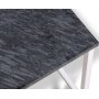 Accent Lampentisch 50x50 cm - Grauer Marmor / Wei