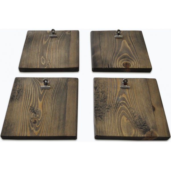 Abstrakte Wanddekoration 66 - Nussbaum