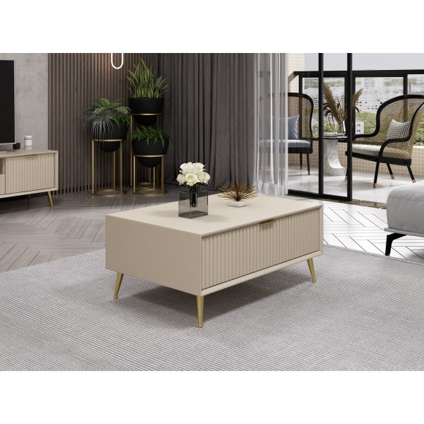 Lux Couchtisch 90 x 60 cm - Beige