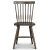 Trn Stuhl aus braun gebeiztem Holz + Stuhlkissen