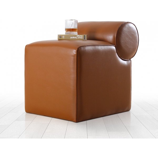 Rohin-Hocker - Braunes Kunstleder Rohin-Hocker - Braunes Kunstleder