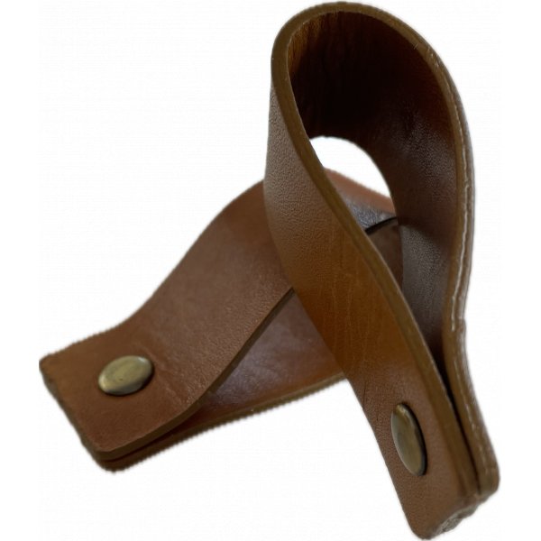Serviettenring aus Leder mit flacher Schnalle