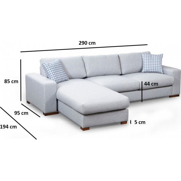 Loom Diwansofa - Hellgrau Loom Diwansofa - Hellgrau