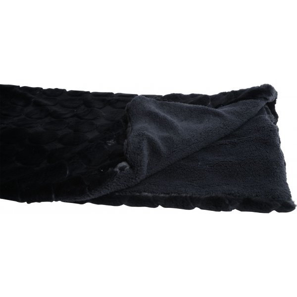 Blasenplaid 130 x 170 cm - Schwarz