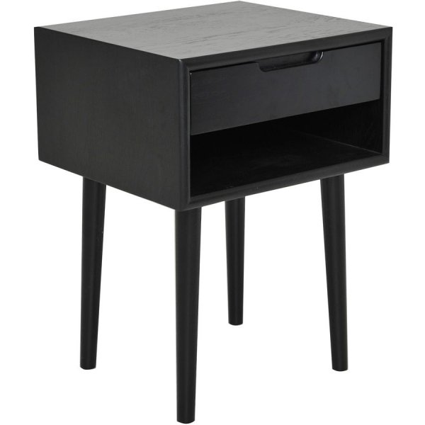 Emma Nachttisch - Schwarzes Eichenfurnier