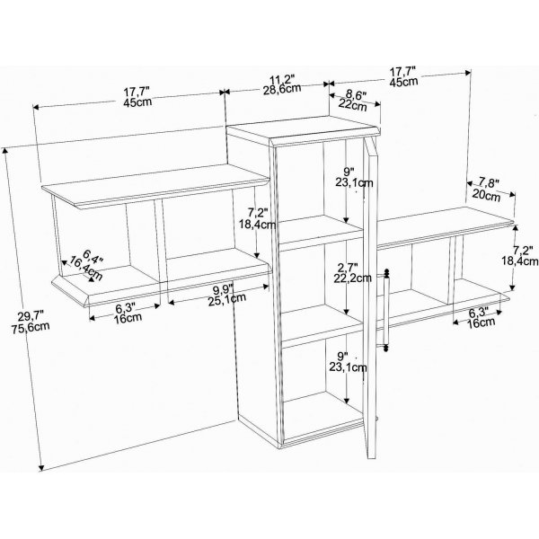 Olida Wandregal - Schwarz