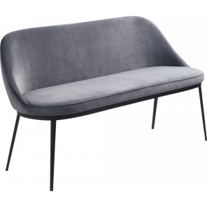 Seal 2-Sitzer-Sofa aus grauem Samt