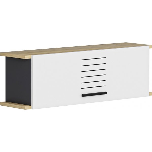 Wandschrank Rada - Wei/Eiche