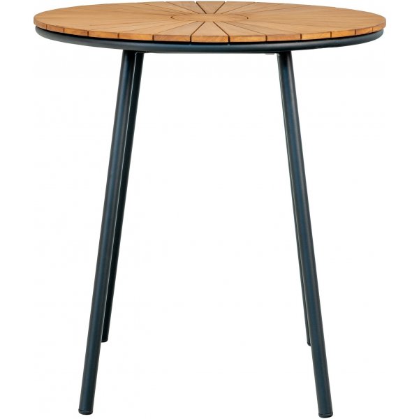 Cleveland runder Esstisch Ø70 cm - Teak/Schwarz Cleveland runder Esstisch Ø70 cm - Teak/Schwarz