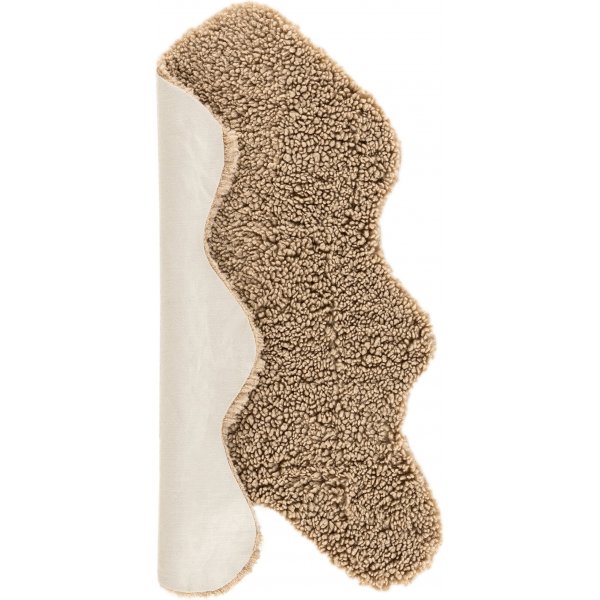 Plaid Katy 60x90 cm - Beigefarbenes Schaffellimitat Plaid Katy 60x90 cm - Beigefarbenes Schaffellimitat