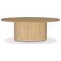 Ovaler Couchtisch Nova 125 cm - Whitewash