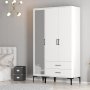 Kumsal Kleiderschrank 8 Weiß