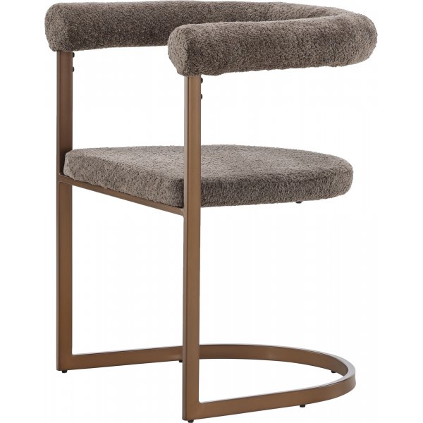 Esszimmerstuhl \\\"Morning\\\" - braunes Bouclé Esszimmerstuhl \\\"Morning\\\" - braunes Bouclé