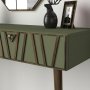 Forest Relief Tisch mit Spiegel 120x 35 cm - Nussbaum/Dunkelgrn