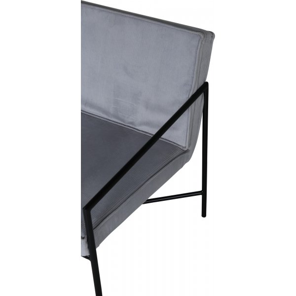 Sessel Tetra - Grauer Kordsamt Sessel Tetra - Grauer Kordsamt