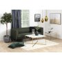 Alisma Couchtisch 80x80 cm - Weier Marmor/Gold