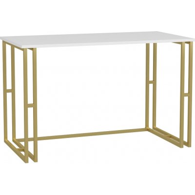 Kane Schreibtisch 120 x 60 cm - Gold/Wei
