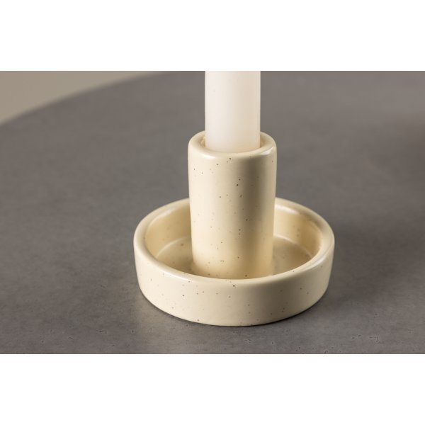 Ceco Kerzenhalter - Beige/Schwarz Ceco Kerzenhalter - Beige/Schwarz