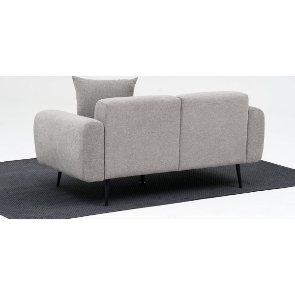 Seitliches 2-Sitzer-Sofa - Hellgrau