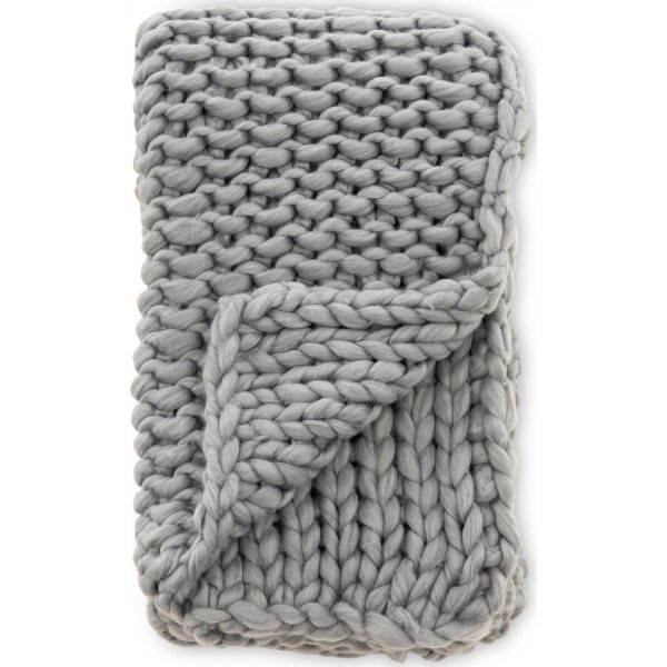 Hgg Plaid 130x170 cm - Hellgrau