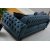 Arredo Capitone 3-Sitzer-Sofa - Marineblau