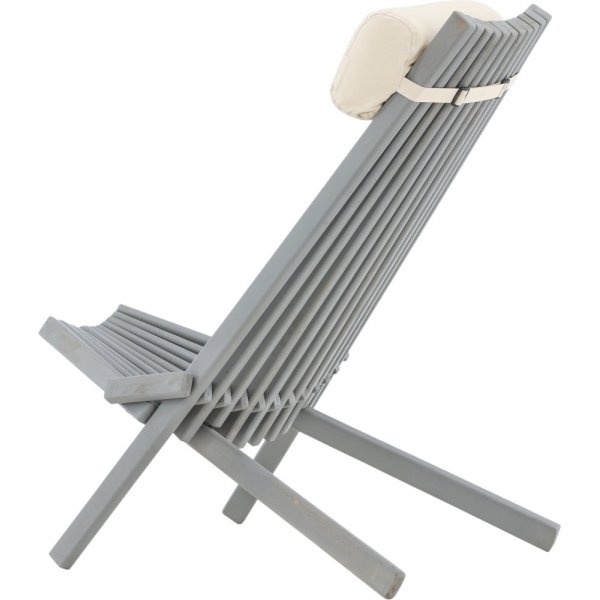 Asta Loungesessel - Dunkelgrau/Offwhite