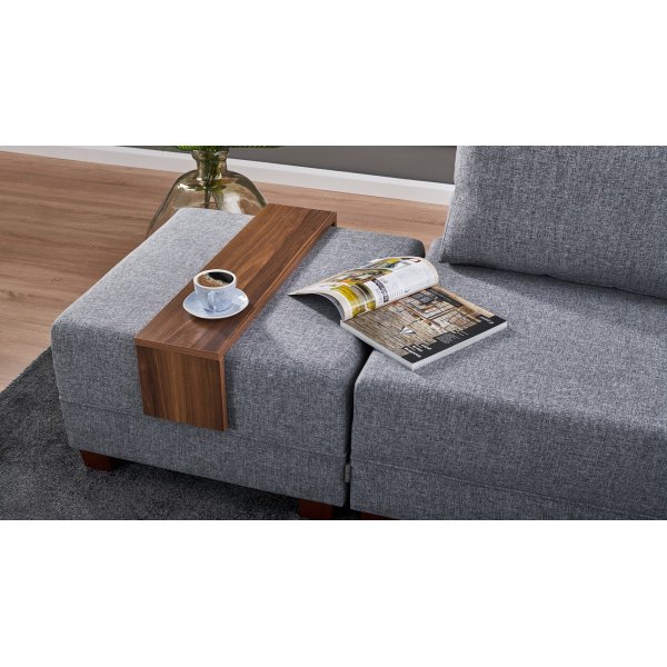Ecksofa Fly - Grau