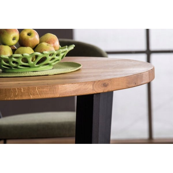 Cono Esstisch 90 cm - Eiche/schwarz