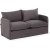 Saga 2-Sitzer-Schlafsofa XL - Grau