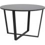 Amble runder Esstisch 110 cm - Schwarz/Marmor
