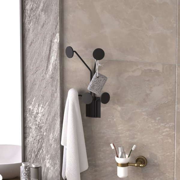 Giraffen-Kleiderbügel - Schwarz Giraffen-Kleiderbügel - Schwarz