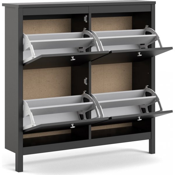 Schuhschrank Madrid - Schwarz Schuhschrank Madrid - Schwarz